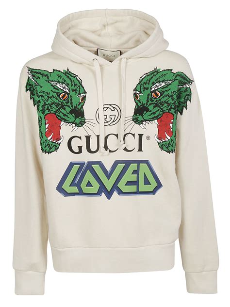 gucci white loafers mens gold tiger|gucci tiger hoodie.